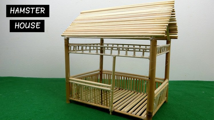 DIY Hamster House - Miniature Hut from Bamboo Sticks #13 | Easy Craft ideas