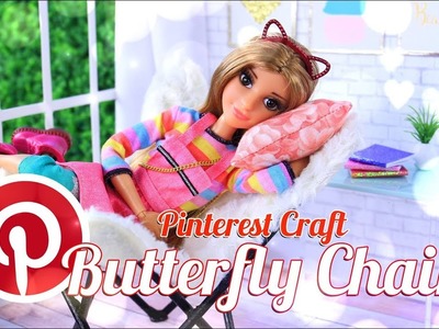 DIY - How to Make: Doll Butterfly Chair | Pinterest Craft | Dollhouse Furniture