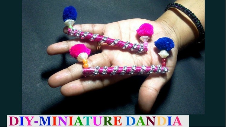 Diy-Miniature Dandia from paper | Miniature Craft tutorial-navratri special | best out of waste