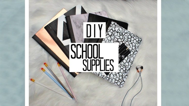 DIY Minimalistic Back To School Supplies | Trendy.Black & white
