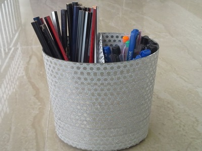 DIY (Recycle Idea-2) Makeup Brushes.Stationary Organizer | Simply Sravani