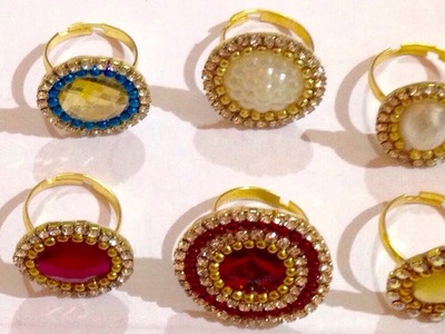 DIY rings ???? || Make at Home || jewellery making tutorial || art & craft studio