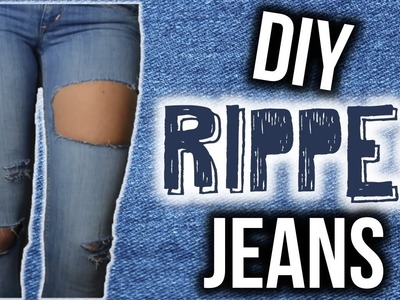 DIY RIPPED JEANS!. GIVEAWAY!!