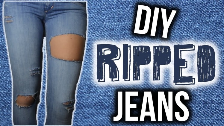 DIY RIPPED JEANS!. GIVEAWAY!!