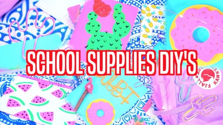 DIY School Supplies + GIVEAWAY!