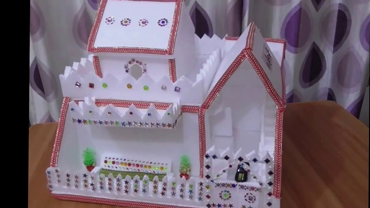 Diy Thermocol House How To Make House Thermocol Craft For Diy Thermocol House How To Make House Thermocol Craft For