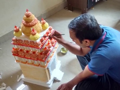 DIY: Thermocol Temple Making | Easy Ganesh Temple | Thermocol Craft