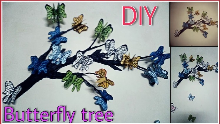 DIY Tree Branch + 3D Butterflies In Room Decor | Craft World
