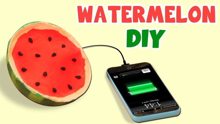DIY Watermelon Stress Soap and Watermelon Charger | Back To School Craft Videos & Room Decor