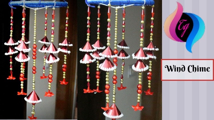 DIY Wind Chime - Wall hanging craft ideas - Decoration items made at home