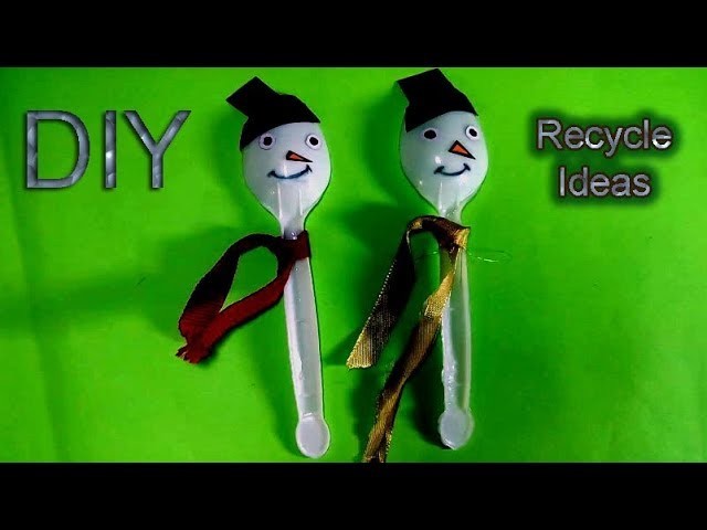 Doll with plastic spoon craft-Homemade doll -DIY Recycled ideas by TrendyCraft