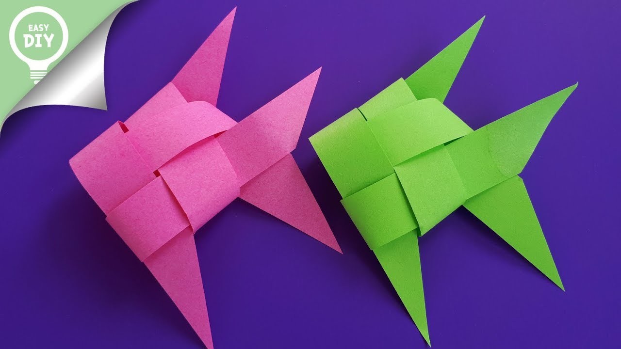 easy diy how to make fish paper fish paper folding craft paper folding projects