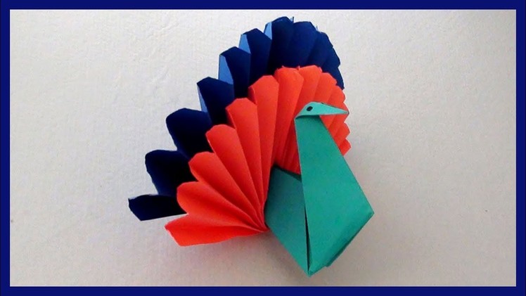 Easy Paper Peacock Craft for Kids | DIY Simple Paper Craft Projects