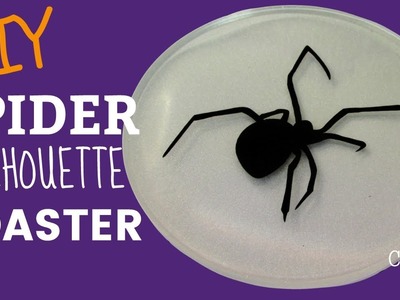 Halloween Spider Silhouette Coaster DIY ~ Another Coaster Friday ~ Craft Klatch