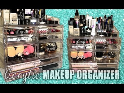 HOW I ORGANIZE My Makeup + Acrylic Organizer REVIEW || Lucykiins