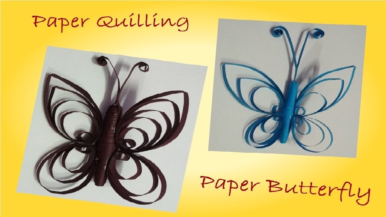 Quilling, How to Make 3D Butterfly, Quilling, 3D Paper Butterfly, Art