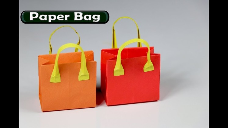 How to make a paper Bag - Easy Origami Bag - DIY paper craft