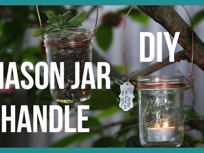 How to Make a Wire Handle for a Mason Jar, DIY Craft - Beaducation.com