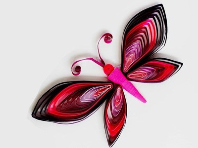 How to make butterfly with quilling paper || DIY Craft Ideas