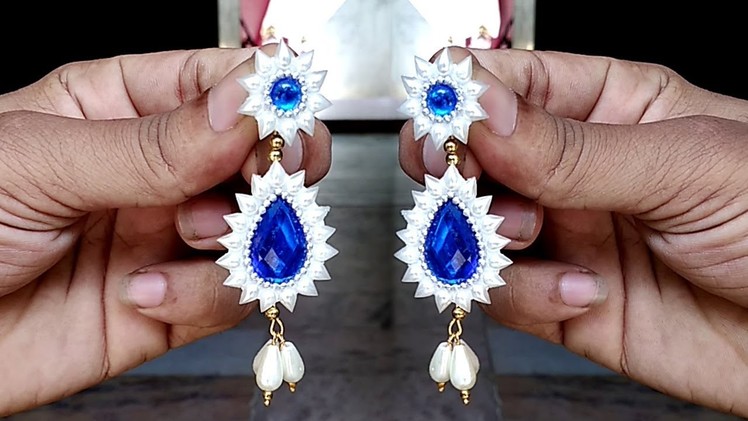 How To Make Designer Earrings  New DIY Craft Ideas 2017