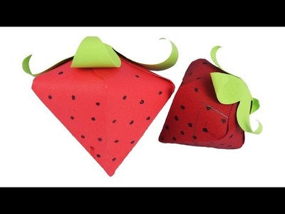 How to Make DIY paper Strawberry - Easy craft Tcraft
