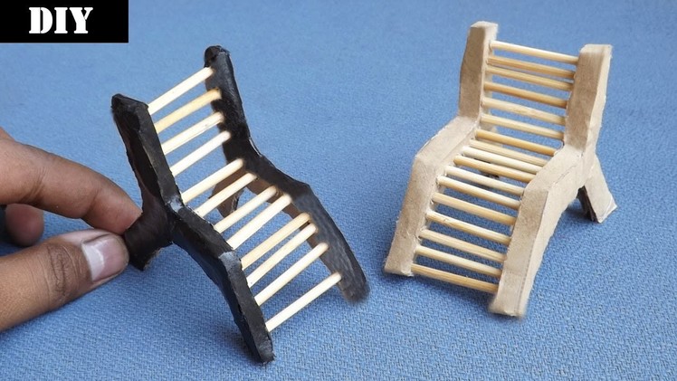 How to make Miniature Lounge Chairs | Easy Cardboard Craft