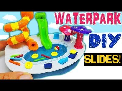 HOW TO MAKE MINIATURE WATER PARK POOL SUMMER diy craft polymer clay epoxy resin uv tutorial