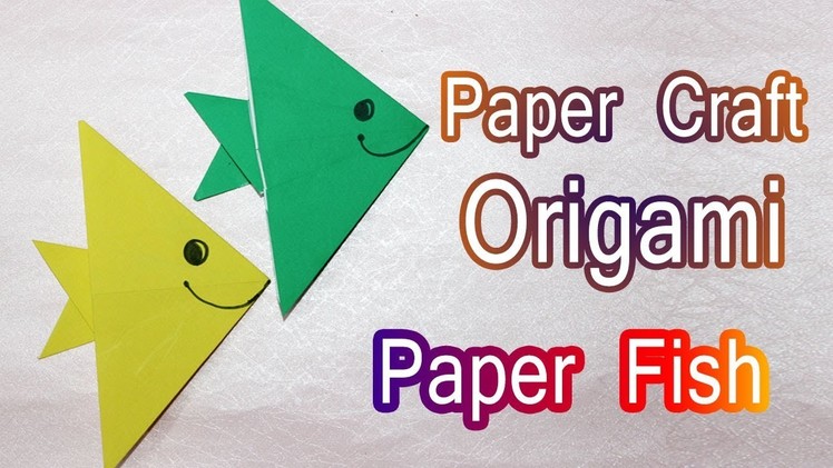 How to make Origami Paper Fish - Craft Tutorials - Paper Crafts for Kids - DIY - Origami Tutorials