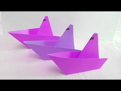 How to Make  Paper Boat-1. Easy! DIY Paper Craft Ideas #19