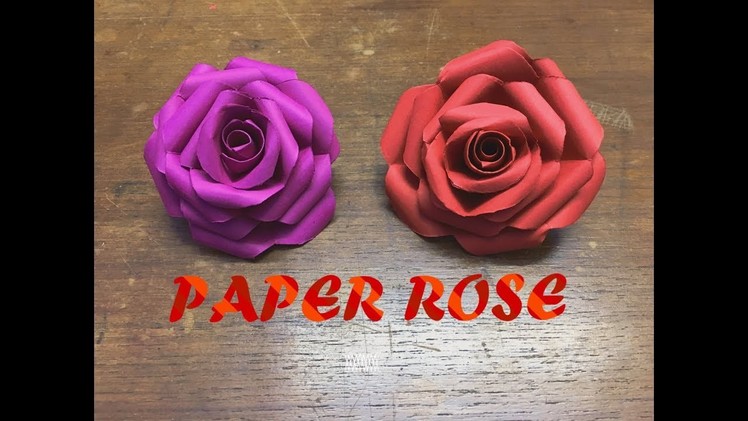How to make  Paper Rose Flower. Easy craft