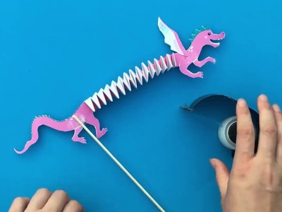 Make an Articulated Dragon Puppet Craft