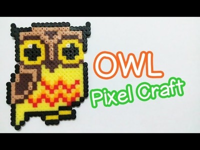 Making Owl Pixel Craft : Perler Beads