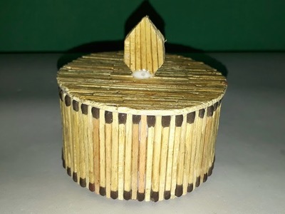 Matchstick art: How to make jewelry box useing matchstick.easy matchstick craft.