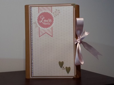 Mini Album #45 -  11 x 7 Folio using Craft Smith Blush Glam & Teresa Collins 180 page pad no name