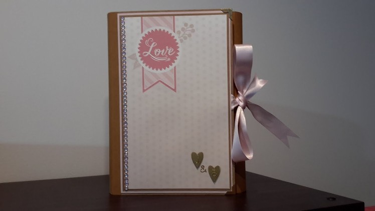 Mini Album #45 -  11 x 7 Folio using Craft Smith Blush Glam & Teresa Collins 180 page pad no name