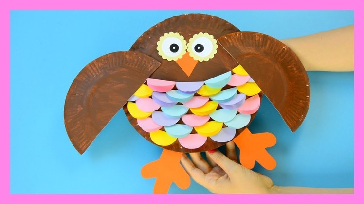 Owl Paper Plate Craft for Kids