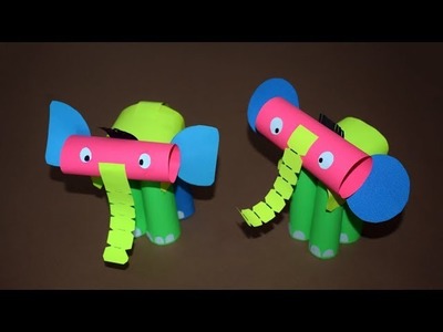 Paper Elephant - Fun craft. Paper Craft  for Kids
