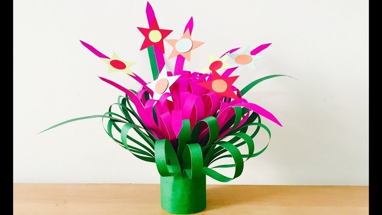 Paper flower bouquet tutorial | DIY Christmas Tree | Diwali Decoration