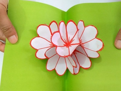 Pop up card flower tutorial - Easy Craft ideas - Paper Blossom