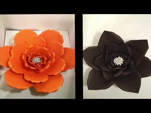 SHORT VIDEO DIY PAPER FLOWERS (USING ANYONE CAN CRAFT TEMPLATES)