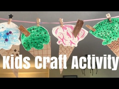 Summer Arts and Crafts- Kids Ice Cream Craft