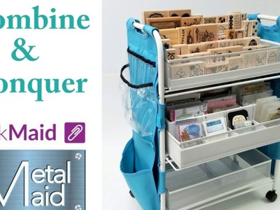 Use your Stamp Stadium & Die Organizer in your Metal Maid Companion Cart
