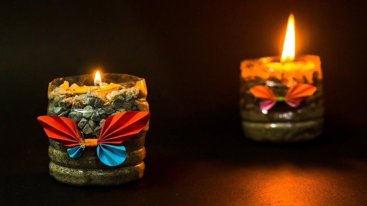 Waste Material Craft Ideas Candle Holder