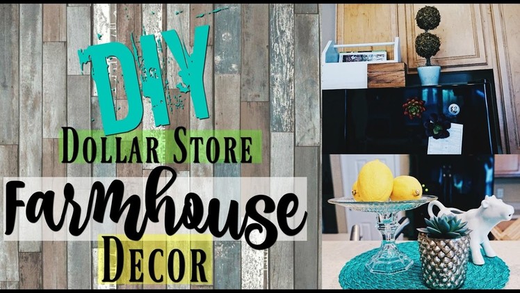 3 DIY Dollar Store Farmhouse Decor | Shabby Chic Home Decor Ideas