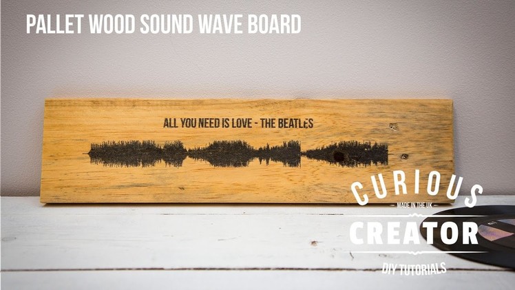 #5 Pallet Wood Sound Wave - DIY Curious Creator