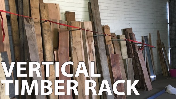 A Vertical Timber Rack + Some Sand Paper Storage