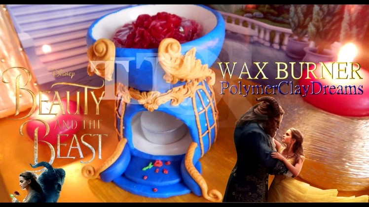 BEAUTY AND THE BEAST - WAX BURNER - Polymer Clay - DIY