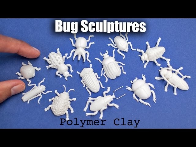 Bug. Insect Sculptures with Polymer Clay. Speed Sculpting