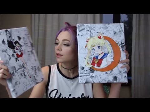 Comic Book Painting DIY - Sailor Moon version