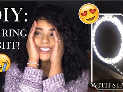DIY: $20 RINGLIGHT! | WITH STAND
